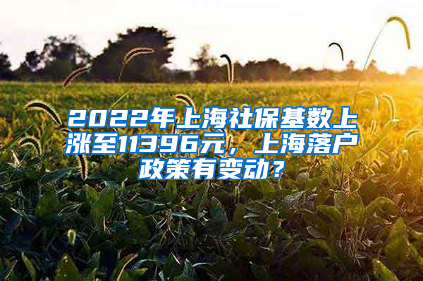 2022年上海社?；鶖瞪蠞q至11396元，上海落戶政策有變動？