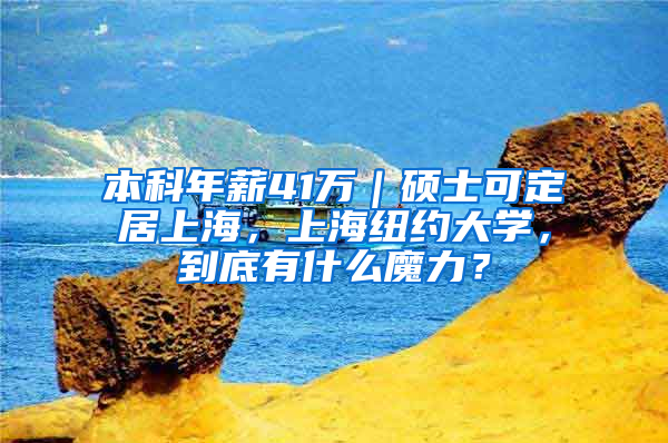 本科年薪41萬｜碩士可定居上海，上海紐約大學(xué)，到底有什么魔力？