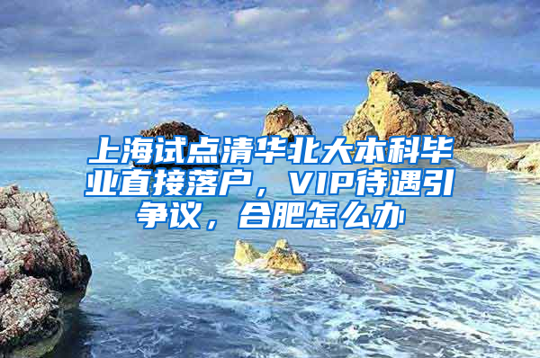 上海試點(diǎn)清華北大本科畢業(yè)直接落戶(hù)，VIP待遇引爭(zhēng)議，合肥怎么辦