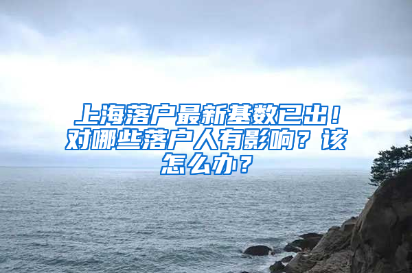 上海落戶最新基數(shù)已出！對(duì)哪些落戶人有影響？該怎么辦？