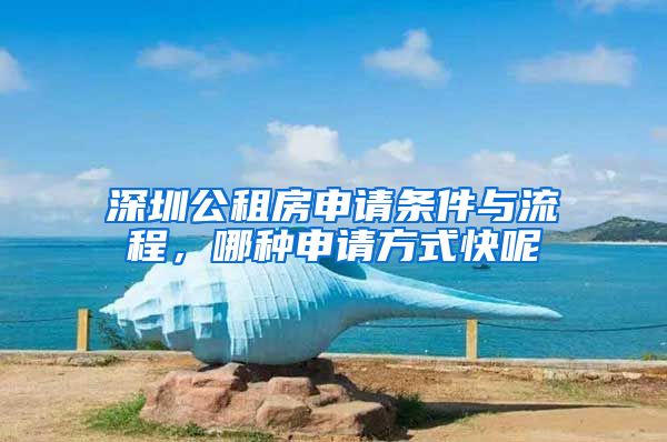 深圳公租房申請條件與流程，哪種申請方式快呢