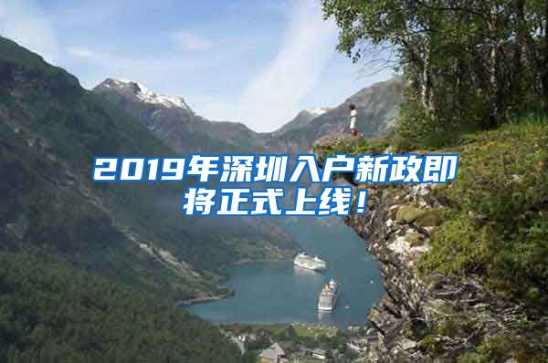 2019年深圳入戶新政即將正式上線！