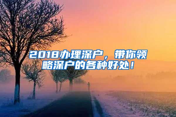 2018辦理深戶，帶你領(lǐng)略深戶的各種好處！