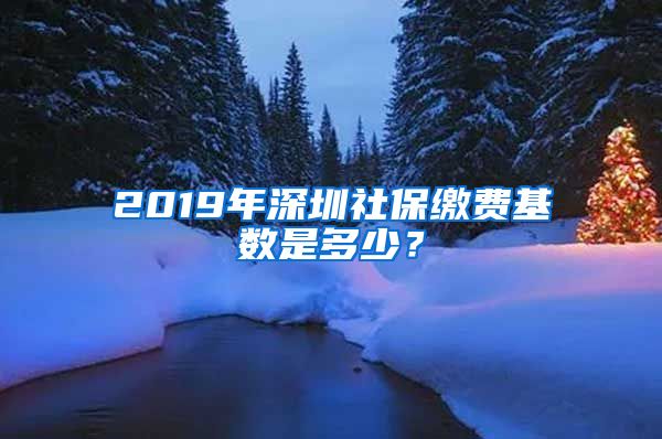 2019年深圳社保繳費(fèi)基數(shù)是多少？