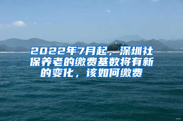 2022年7月起，深圳社保養(yǎng)老的繳費(fèi)基數(shù)將有新的變化，該如何繳費(fèi)