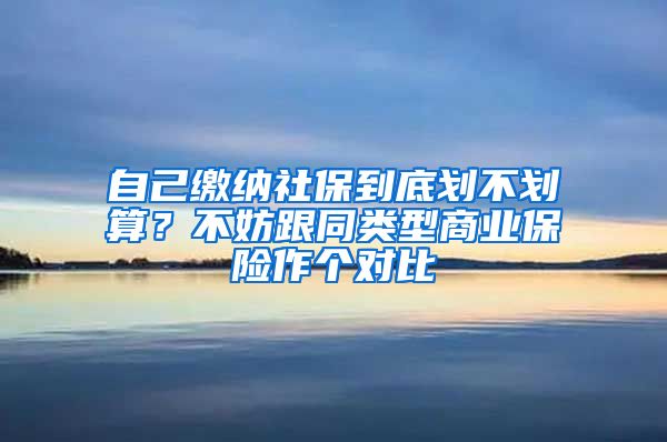 自己繳納社保到底劃不劃算？不妨跟同類型商業(yè)保險(xiǎn)作個對比