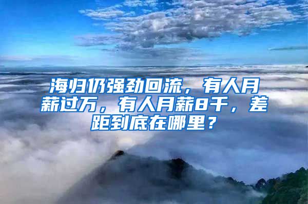 海歸仍強(qiáng)勁回流，有人月薪過萬，有人月薪8千，差距到底在哪里？