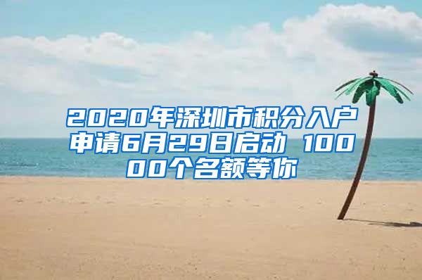 2020年深圳市積分入戶(hù)申請(qǐng)6月29日啟動(dòng) 10000個(gè)名額等你