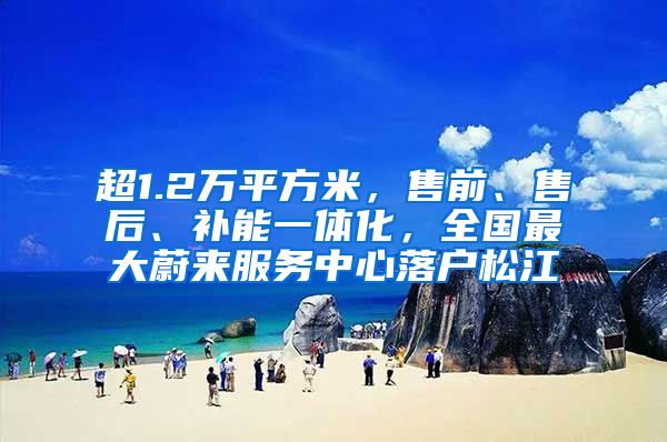 超1.2萬平方米，售前、售后、補(bǔ)能一體化，全國最大蔚來服務(wù)中心落戶松江