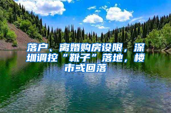 落戶、離婚購(gòu)房設(shè)限，深圳調(diào)控“靴子”落地，樓市或回落