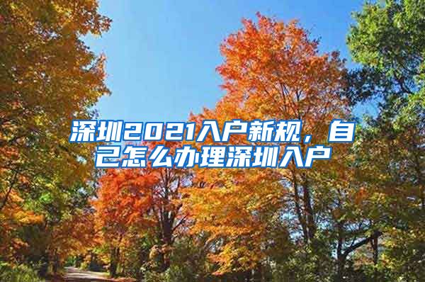 深圳2021入戶新規(guī)，自己怎么辦理深圳入戶