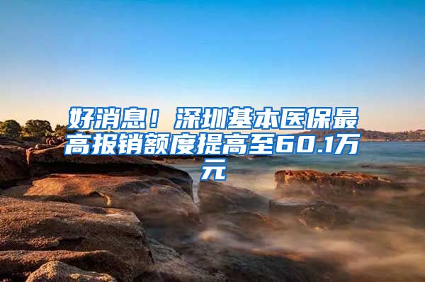 好消息！深圳基本醫(yī)保最高報(bào)銷額度提高至60.1萬元