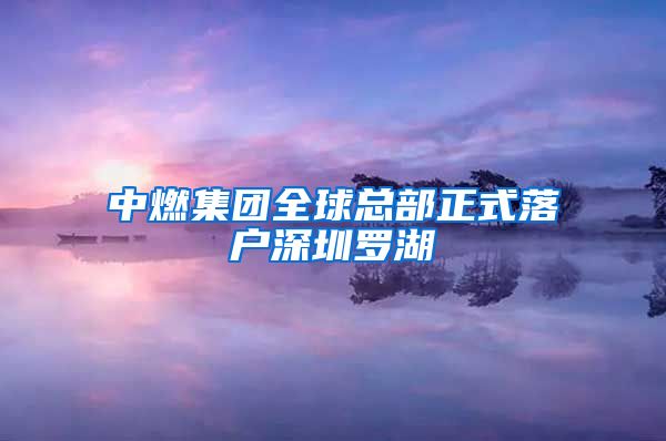 中燃集團(tuán)全球總部正式落戶(hù)深圳羅湖