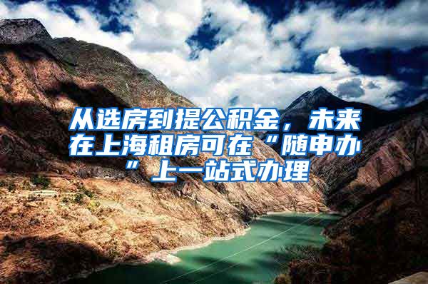 從選房到提公積金，未來在上海租房可在“隨申辦”上一站式辦理