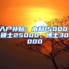 入戶補貼：本科15000，碩士25000，博士30000